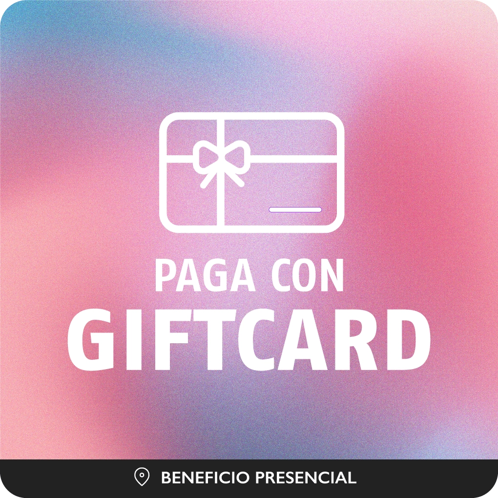 Paga con gift card en locales adheridos