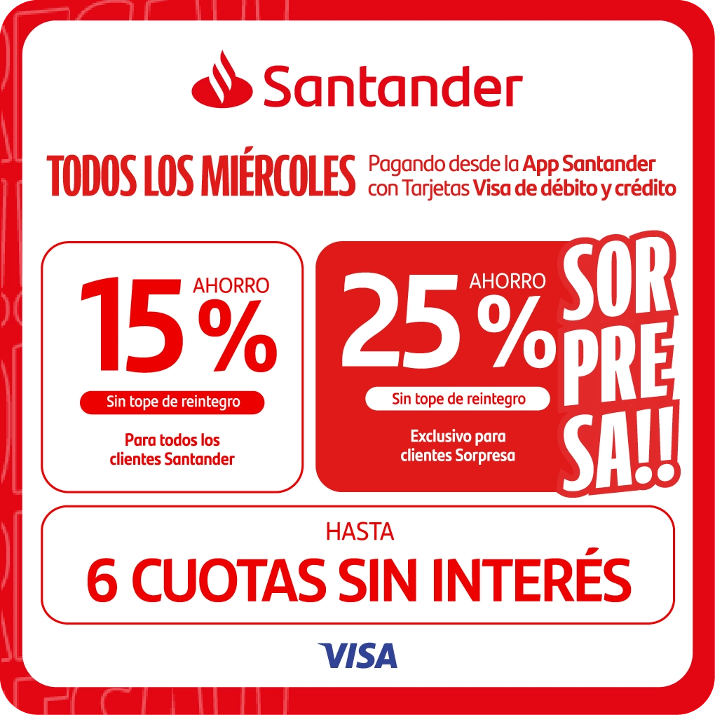 15% de ahorro sin tope de reintegro